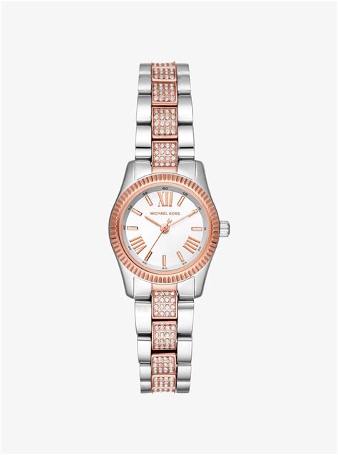 petite lexington michael kors watch|michael kors pave watch.